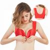 Elegant Women's Plus Size Lace Wireless Bralettes, Sheer Comfortable Push-Up Bras, Solid Color Strapless Knitted Nylon Underwear