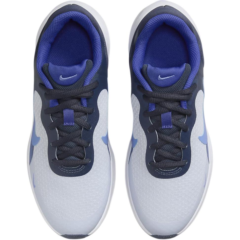 Nike Revolution 7 GS Football Grey Royal Pulse Kids Sneakers Blue Thunder-Blue Astronomy-Blue FB7689-007