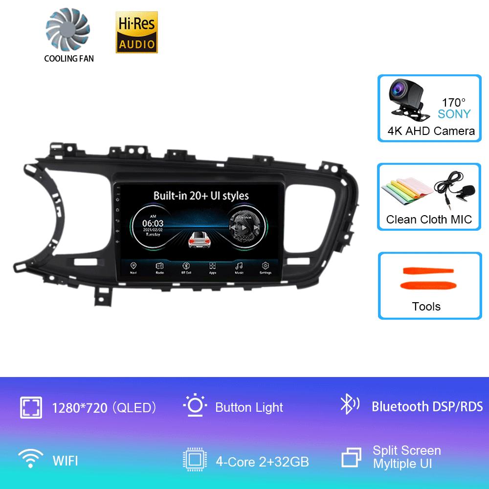 Android 14 Авто Радио Видео Мультимедиа Плеер Для Kia Optima K5 2013 2014 2015 Навигация GPS Авторадио QLED Экран BT5.0