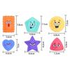 6PCS/set Silicone Children Sensory Stone Textured Silicone Suction Cup Toy  Gift