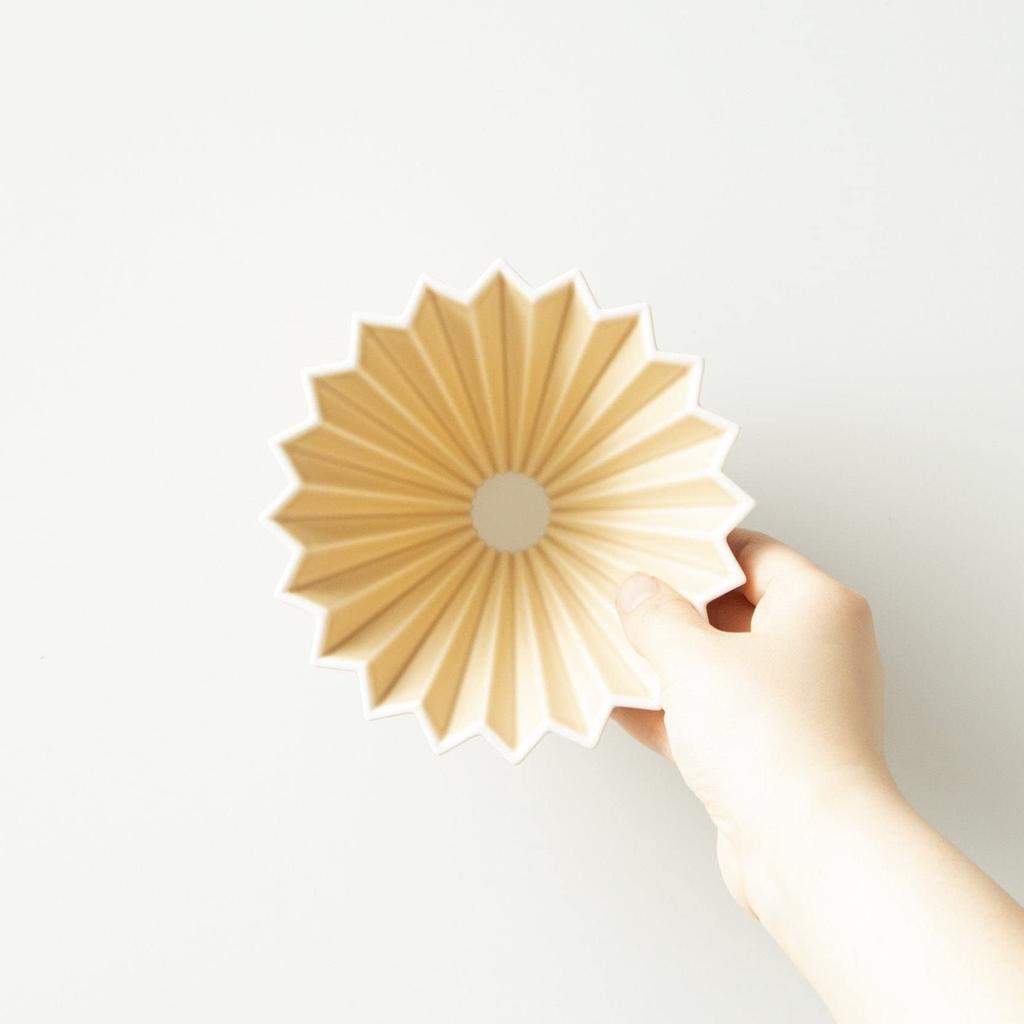 K-ai ORIGAMI ORIGAMI Дриппер Матовый Бежевый S (для 1-2 человек) Сделано в Японии ДРИППЕР