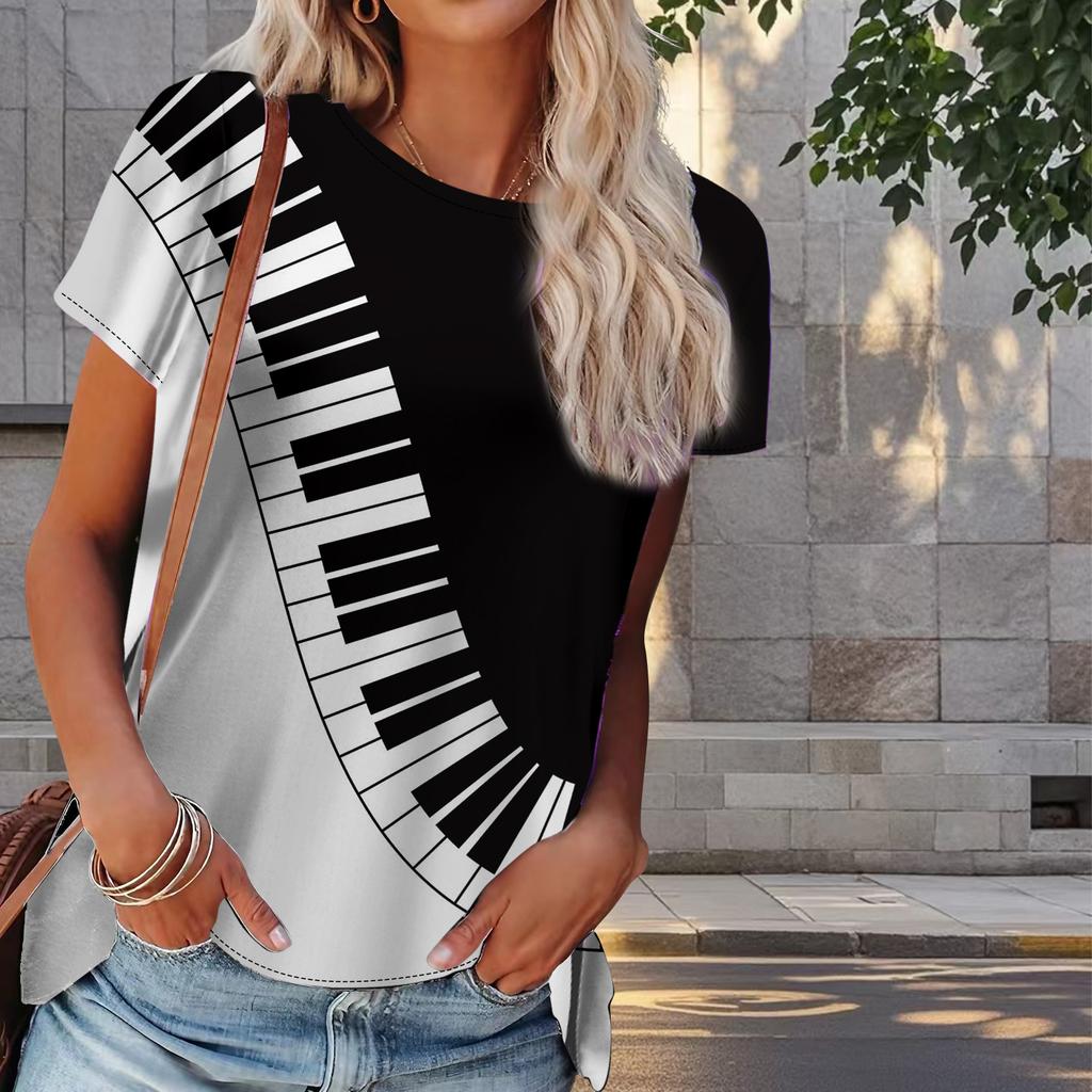 Женская летняя футболка с индивидуальным рисунком и принтом в стиле ретро, футболки с коротким рукавом, повседневные топы с принтом