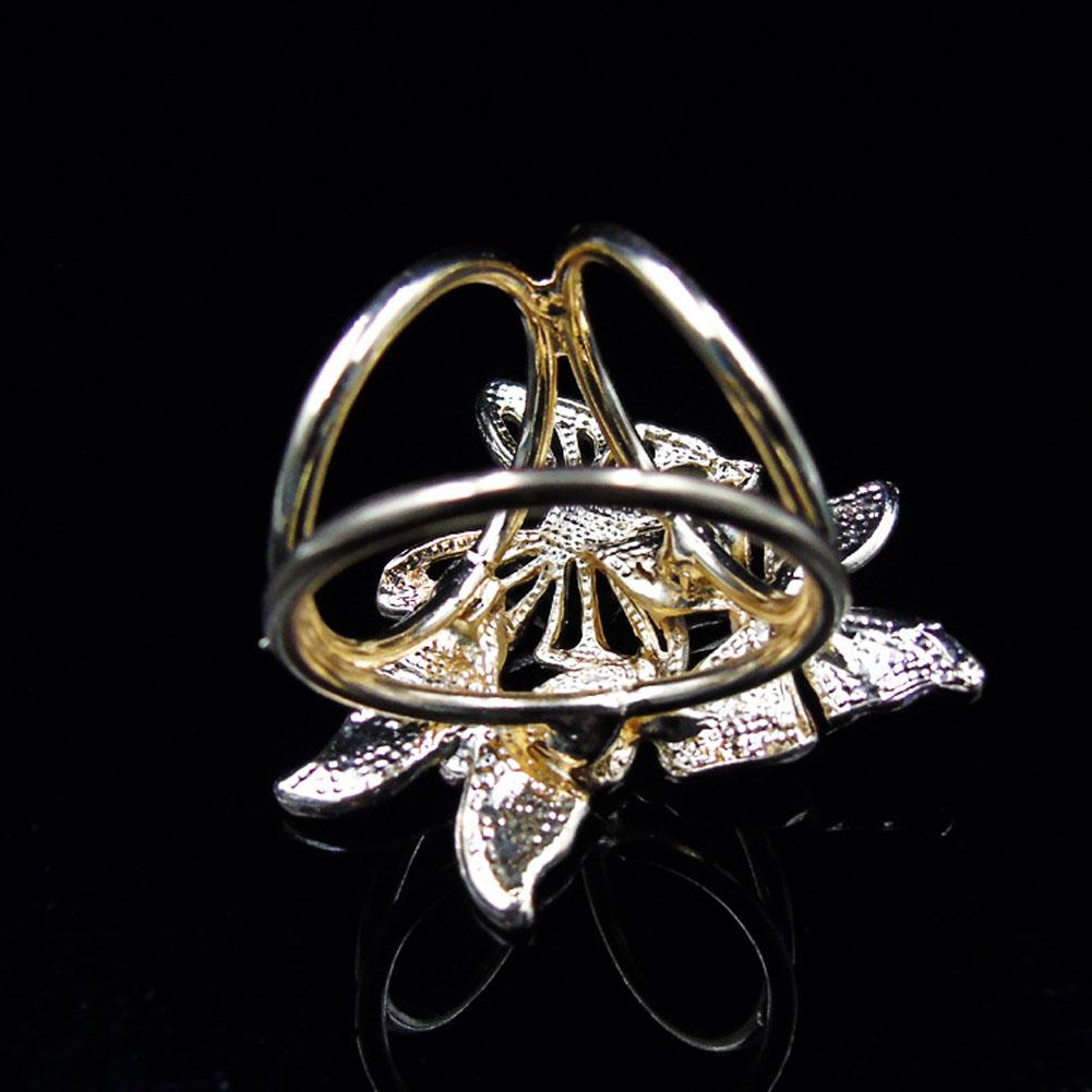 Women Fashion All Match Diamante Brooch Scarf Buckle