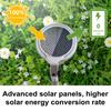 2 Pcs Solar Pathway Lights IP55 Waterproof Solar LED Lawn Lights Outdoor Color Changing Solar Garden Lights for Walkway Patio Yard Decor