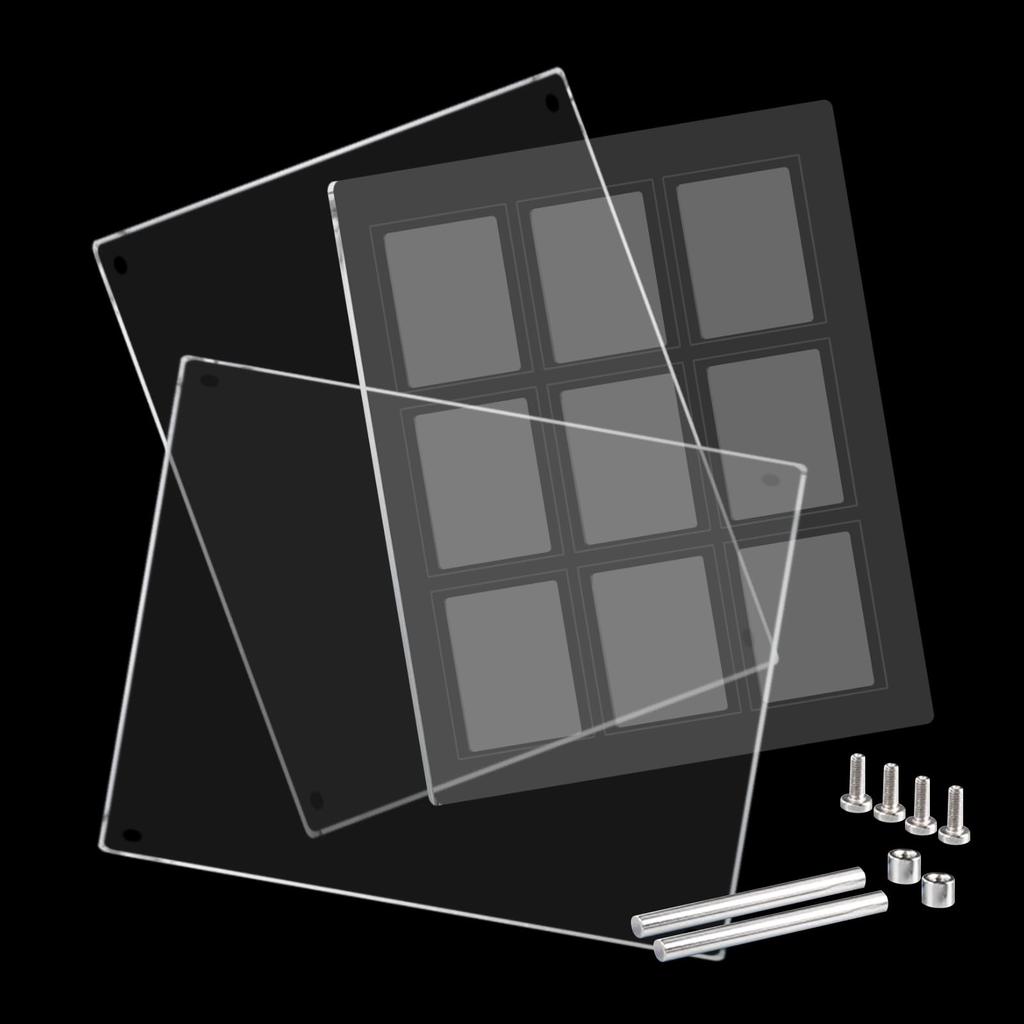 Seimeinoki Подставка для карт на 9 акриловых карт Полностью удобная Может быть размещена вертикально или Акриловая коллекция карт для коллекционирования Аниме Любимая