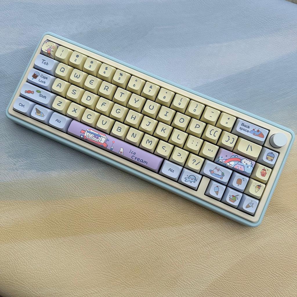 133 клавиши, колпачки для ключей с мороженым, профиль XDA, колпачки из ПБТ толщиной 9 мм для раскладки механических клавиш 61/87/104/108