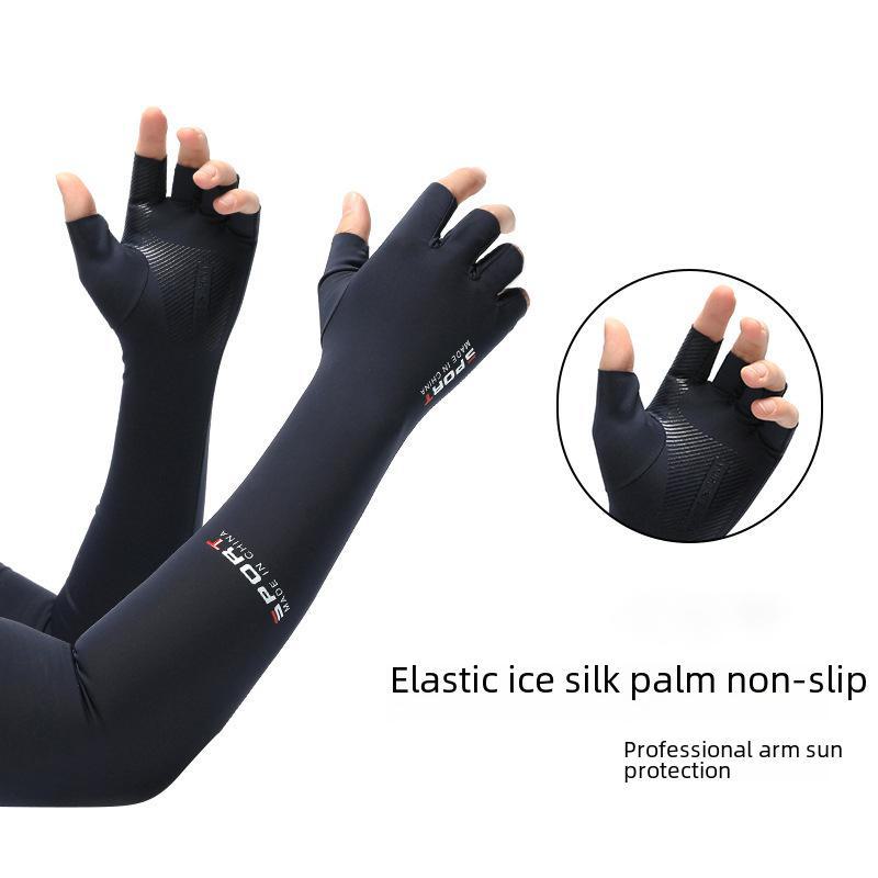 Рукава Ice Silk с защитой от ультрафиолета: Унисекс-перчатки для велоспорта с защитой от ультрафиолета на лето