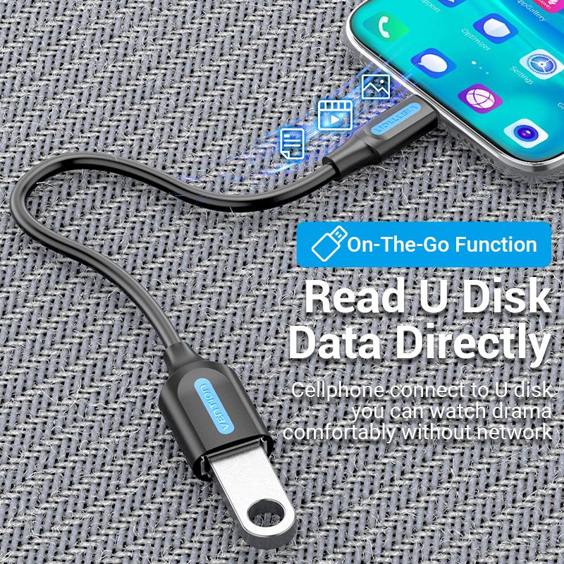 Vention OTG кабель USB 2.0 адаптер для Android Samsung S6 Redmi Note 5 USB Type C 3.0