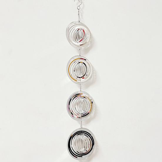 Металлический отражатель для птиц, вертушка для ветра, высокосветоотражающий садовый светоотражающий двусторонний для использования в помещении и на открытом воздухе для двора, фермы, подвесной