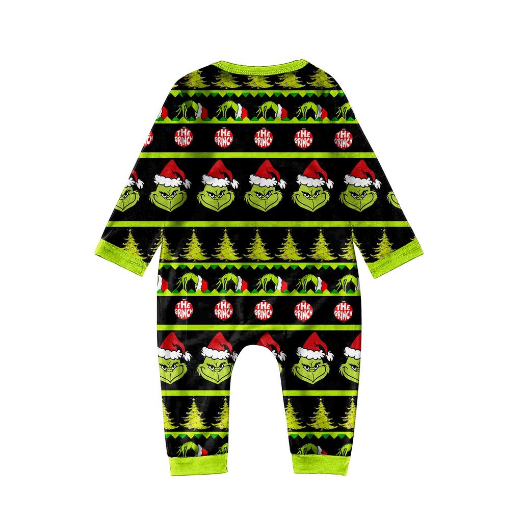 Christmas Day Prints Family Matching Long Sleeve Tops+Pants Set Family Matching Sets