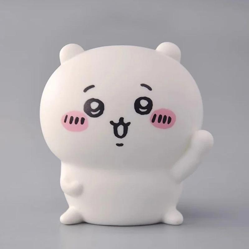 Аниме Чикава Каваии Украшение для спальни и рабочего стола Хачиварэ Усаги Мультяшная виниловая кукла Ночник Светящаяся игрушка Сюрприз Подарки для девочек