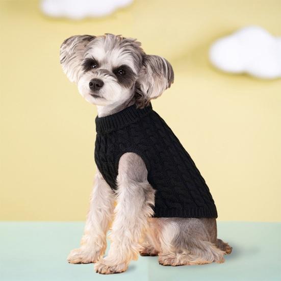 Дизайн с лацканами, удобный теплый зимний свитер для собак, кошек, жилет, модная одежда для домашних животных