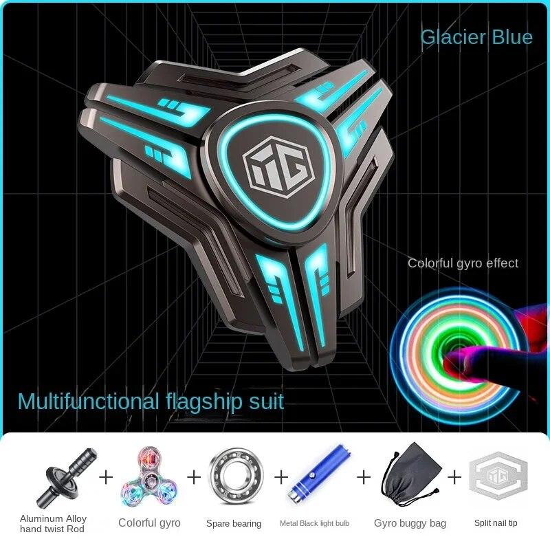 Fidget Spinner Cool Luminous Fingertip Gyro EDC Stress Relief Toy Hand Gift for Adults Children
