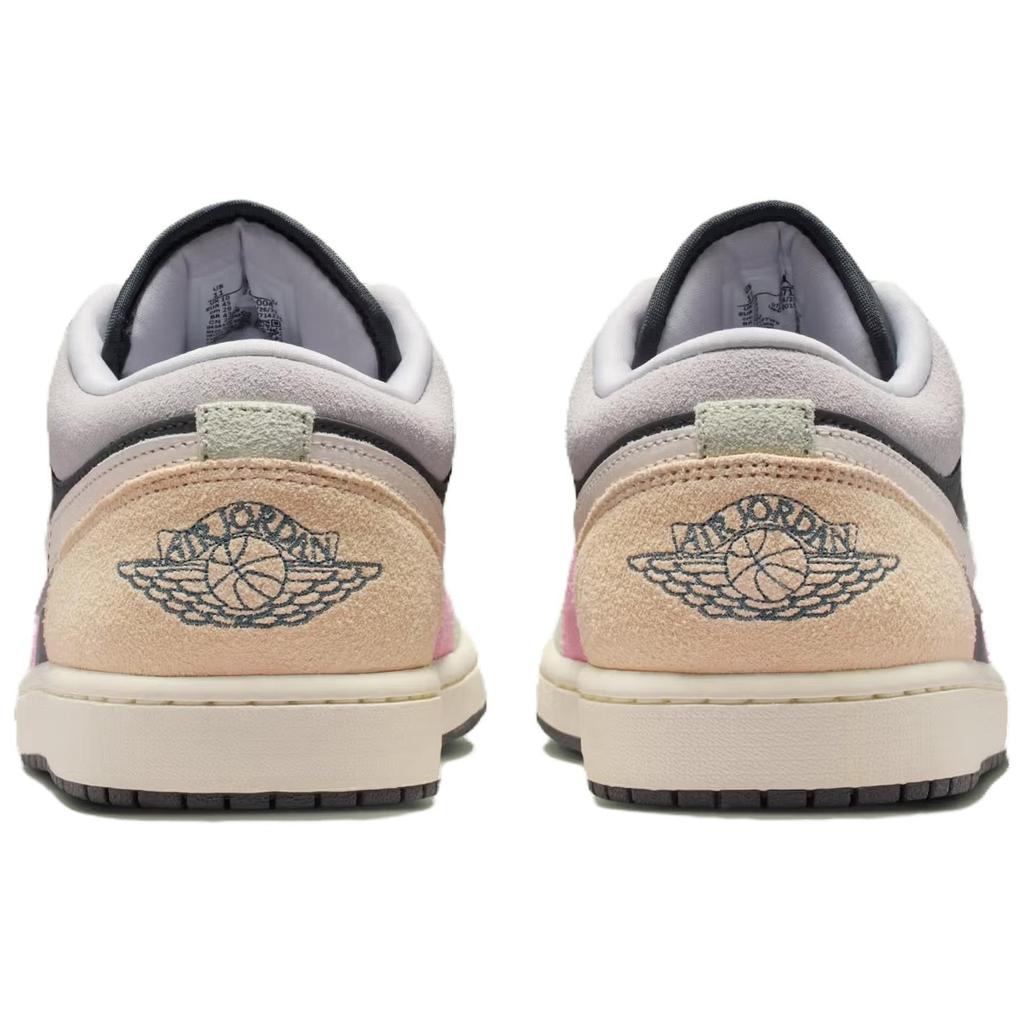 Jordan Air Jordan 1 Low Винтажные Баскетбольные Кроссовки Унисекс Розовый Черный IB7109-004