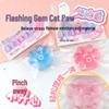Kids' Creative Gem Cat Paw Squeeze Toy: Stress-Relief Vent Ball Gift for Boredom Relief