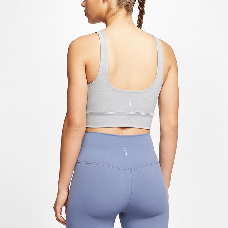 Nike Yoga Luxe Short Yoga Tank Женские топы Светло-серые CV0577-073