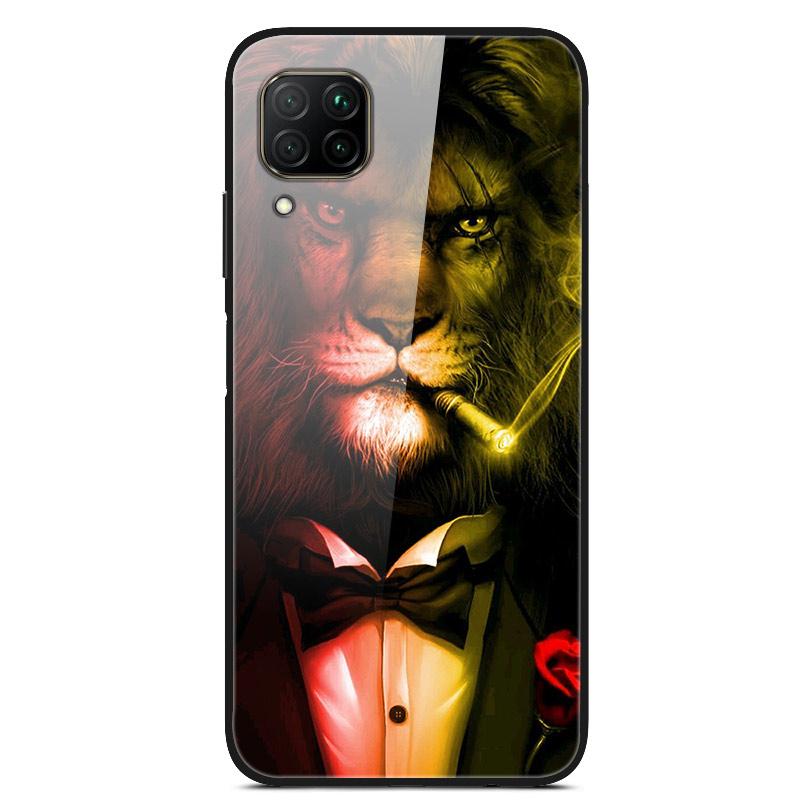 Luxury Cover Case for Huawei P40 Lite Tempered Glass Cover for Huawei P40 Lite E Phone Case for Huawei P 40 Lite Coque P40Lite E