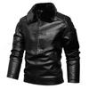 Winter New Velvet Thickened Fur Collar Removable Fashion Coat Men's Leather Jacket Men's Clothing