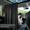 2pcs/set Sun Shade Privacy Curtain Taxi Car Isolation Curtain Partition Protection Curtain Commercial Vehicle Car Accessories
