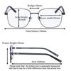 SHINU Multifocal Progressive Reading Glasses Men Smart Progressive Multifocal Lens Small Size 134mm