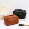PU Leather Large Capacity Travel Makeup Bag - Portable Women's Wash Bag