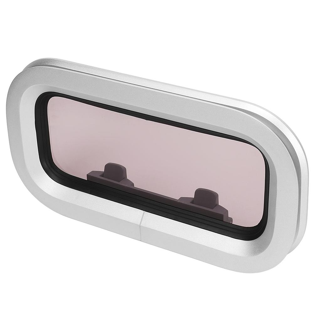 Иллюминатор для лодки Сверхпрочный Алюминиевый сплав Устойчивый к УФ-излучению Герметичный Водонепроницаемый Квадратный Внутреннее открывание