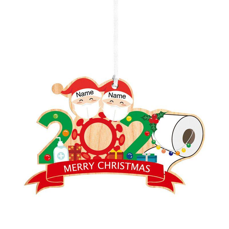Charming Christmas Tree Hanging Ornament For Family Of 2-5 People In Quarantine
