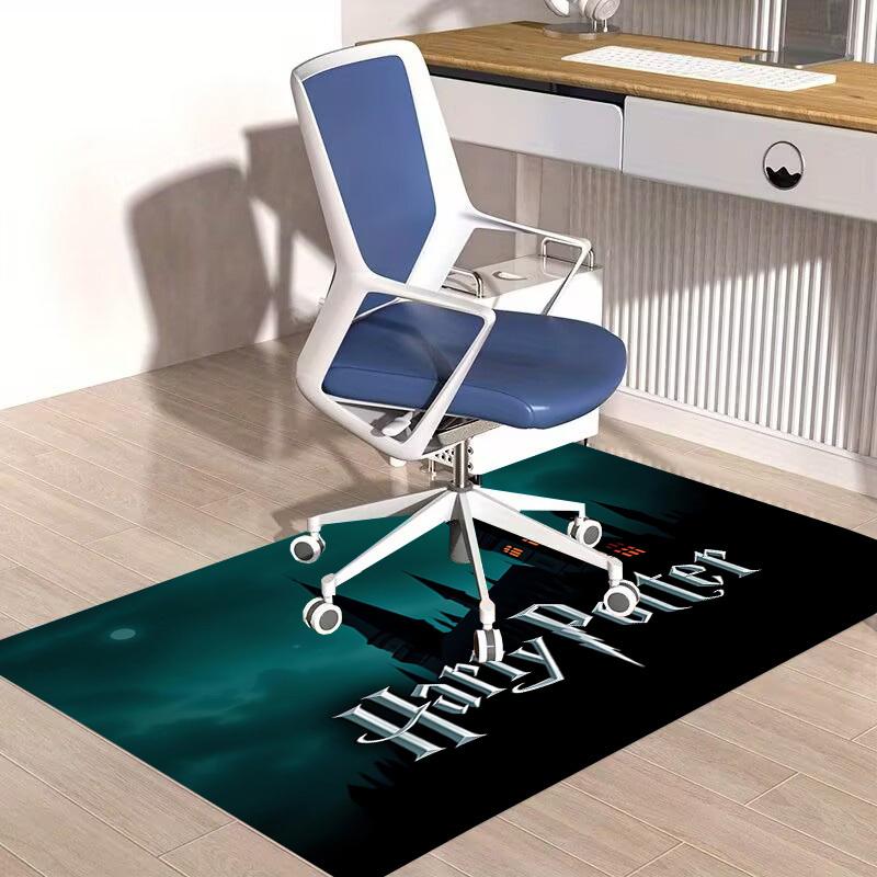 1pc Office Carpet Chair Mats Harry Potter Castle Night Perfect for Office Chairs, Living Rooms, Or Bedrooms,Polyester Carpet.HDT218