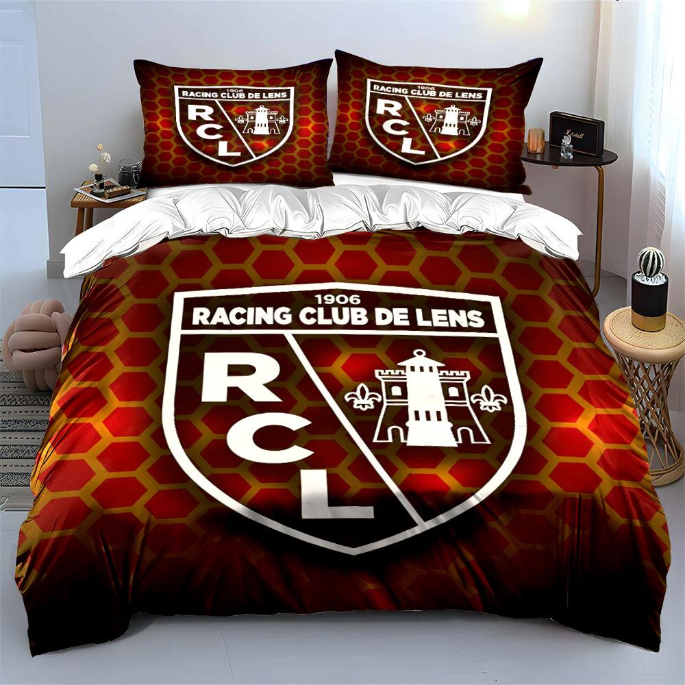 Racing Club de Lens Bedding Set Bedding Duvet Cover Set Duvet Cover Pillowcases (1 * Duvet Cover 2 * Pillowcases, without duvet insert)