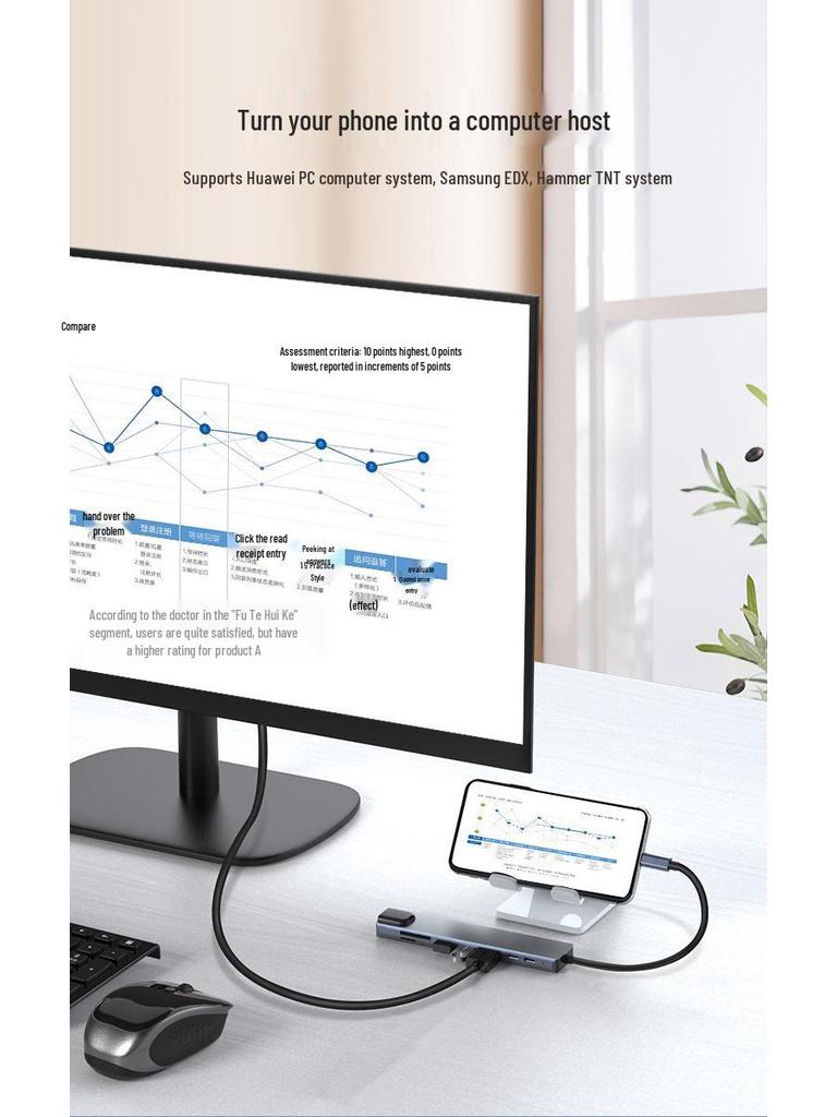 Док-станция расширения 8-в-1 для ноутбуков Apple: Многопортовый хаб с поддержкой USB, сети, Type-C и кардридера