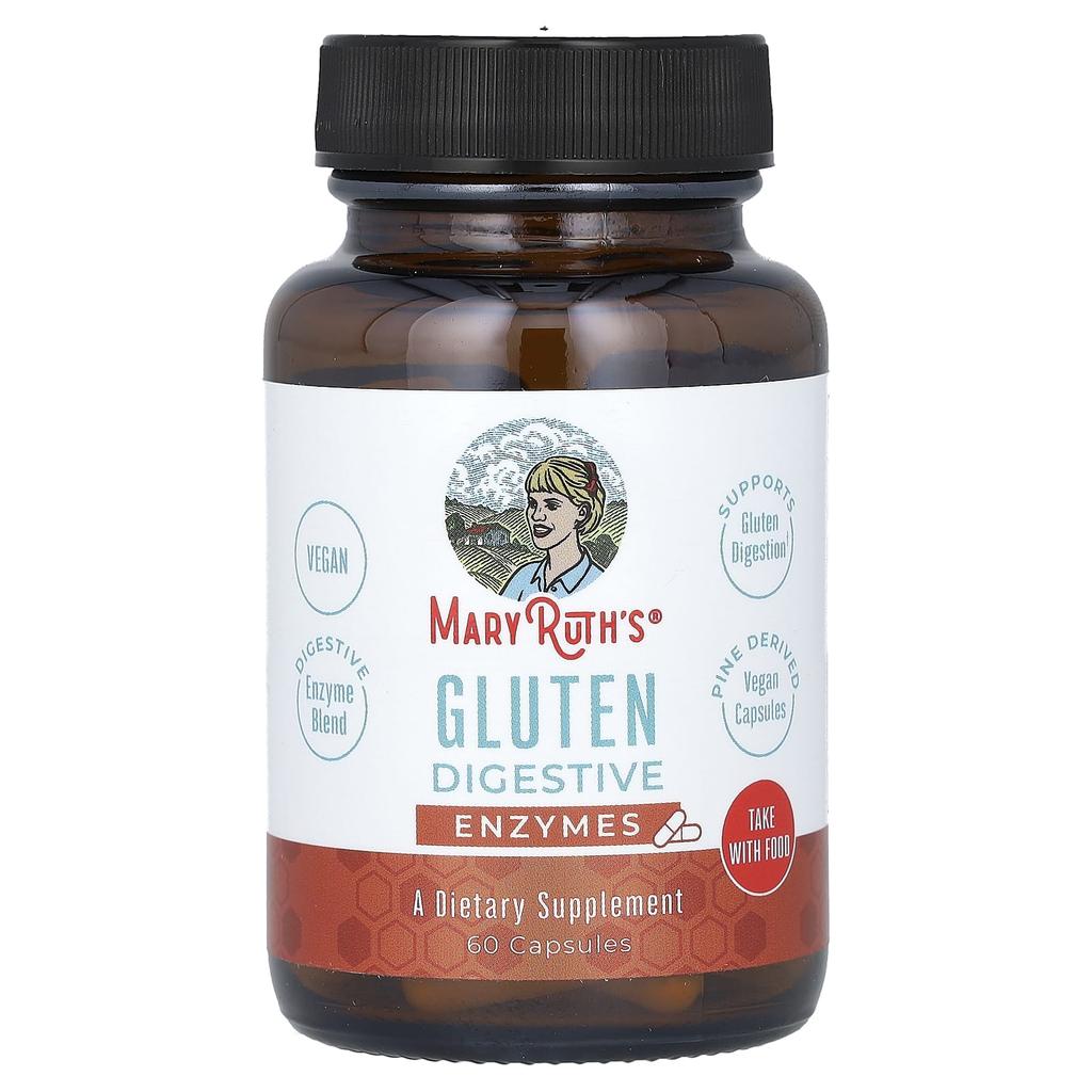 MaryRuth's Gluten Digesting Enzymes, 60 Capsules