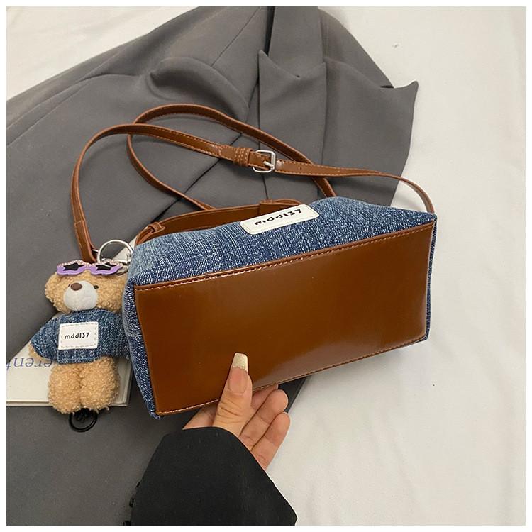 IELGY Ladies Messenger Bag Denim Fashionable All-Match Can Be Carried in Hand