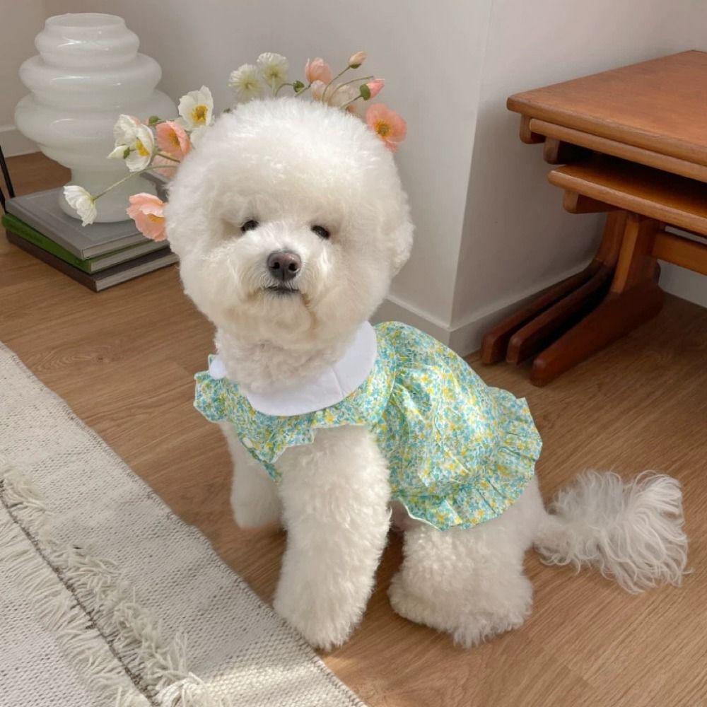 Cotton Dog Clothes Cute Pet Vest Pet Supplies Pet Summer Princess Skirt  Puppy