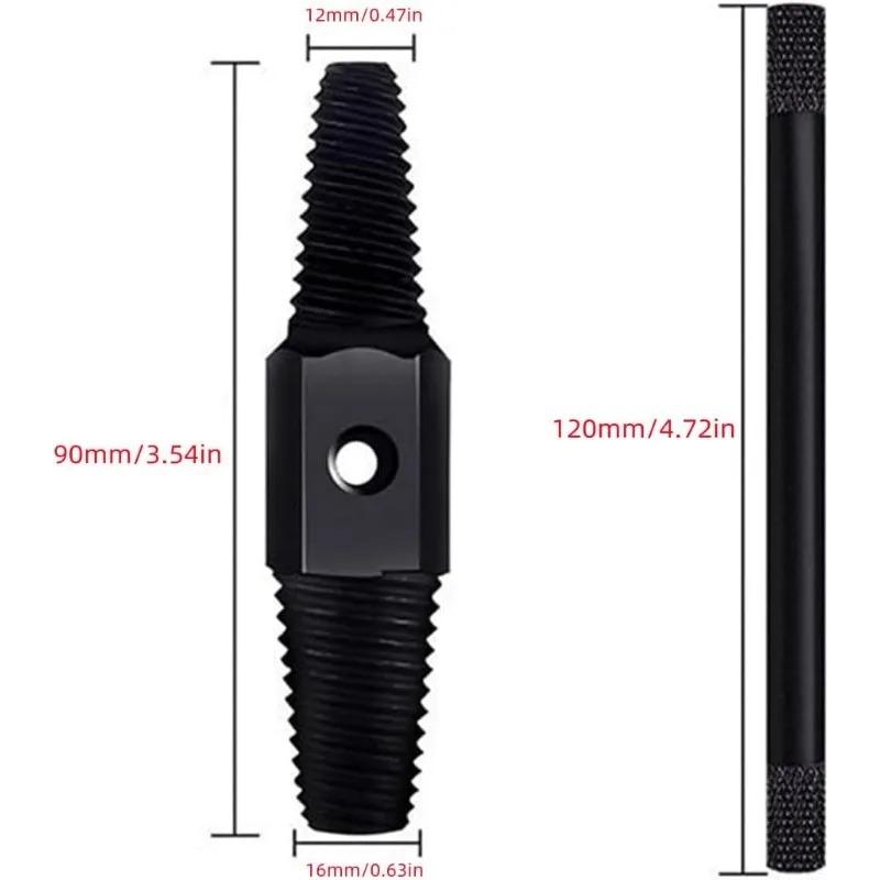 Double Head Tap Faucet Valve Screw Extractor Set Dual-use Water Pipe Screw Removal Tool Broken Bolt Remover Plumbing Tools Set