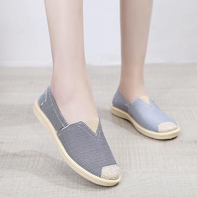 Взрыв иностранного заказа, старые пекинские тканевые туфли, женские ленивые одинарные туфли, женские туфли для рыбаков, мелкое горлышко, плоская подошва, тканевые туфли для беременных женщин