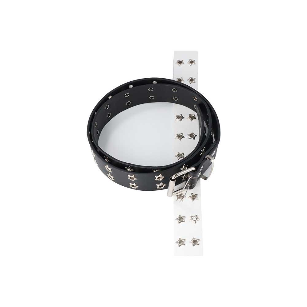 Metal Buckle Wide Side Star Hole Women Waistband Korean Waist Belts Waist Strap Double Grommet Hole