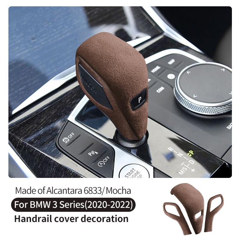 For BMW G20 F40 G28 G23 1 3 4 Series Z4 G29 Made of Alcantara Wrap Gear Shift Knob Cover Trim Car Accessories Made of Alcantara