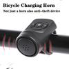 Велосипедный электрический звонок для зарядки велосипеда через USB, гудок для горного велосипеда, предупреждающее кольцо безопасности, водонепроницаемый звонок, детектор аксессуаров для велоспорта