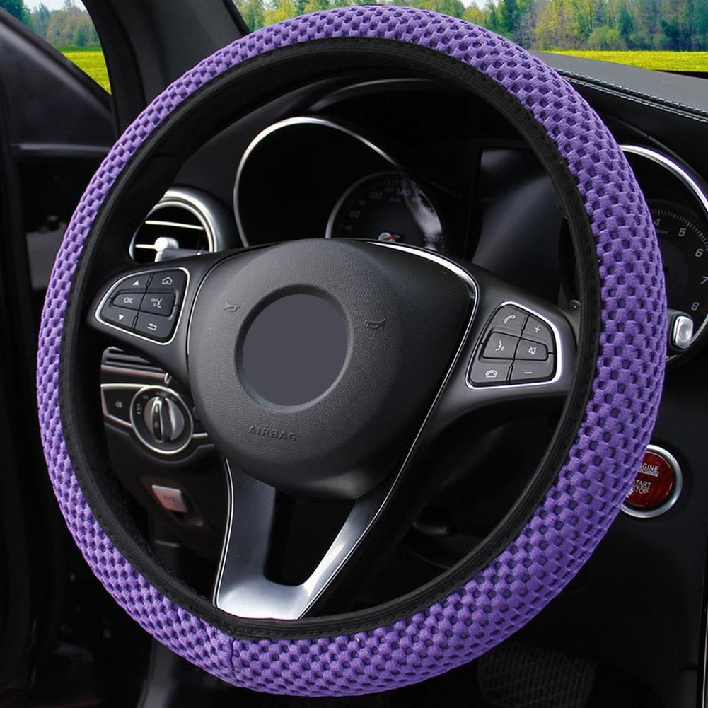 High Quality Anti-slip Wheel Protector Car Steering Wheel Cover 1x New