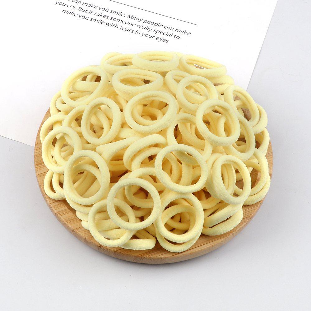 20/30/50/100/200pcs Colorful Hairband Black Grey Rubber Band Nylon Hair Elastic Ponytail Hairstyle Scrunchies Hair Accessories