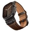 Элегантный кожаный ремешок для Apple Watch Ultra 3 2 49 мм Серии 11 10 46 мм Мужские деловые ремешки для Iwatch 9 8 7 6 5 4 Se 3 44 мм 45 мм