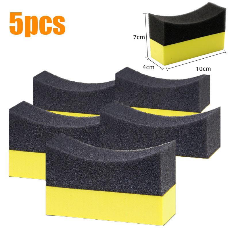 1/5 шт. Губка для чистки колес автомобиля, мытье шин, стеклоочиститель, всасывающая вода, губка, воск, полировка шин, щетки, инструменты, аксессуары для мойки автомобиля