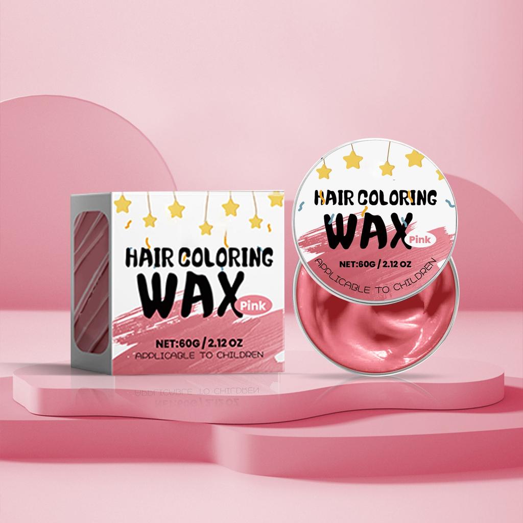 Детский воск для волос, временный воск для волос, натуральная окраска для причесок, для мужчин и женщин, для вечеринок, косплея, 60 г