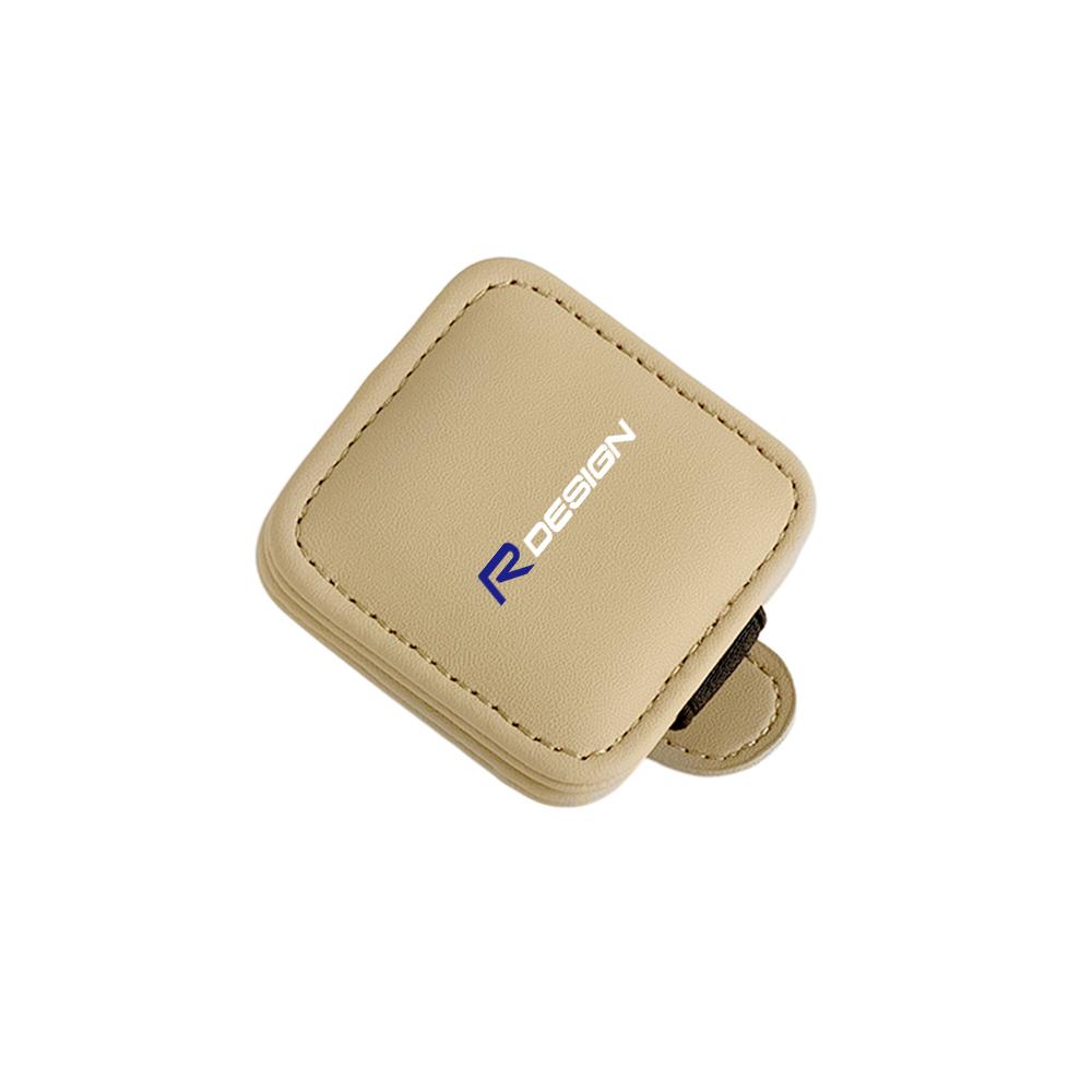 Car Leather Glasses Clip Visor Sunglasses Storage Fastener Suitable for Volvo Xc60 V50 V40 Xc90 S40 S60 S60 V90 V60 S90 Xc40