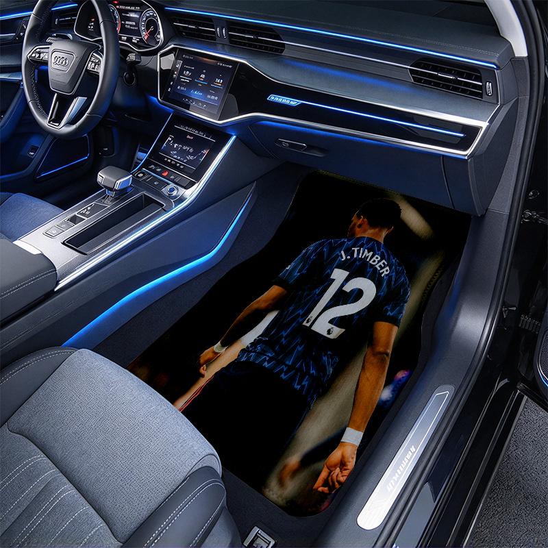 Timber pattern Black Car Floor Mats Full Coverage All-Season Car Mats, XPE Non-Slip And Wear-Resistant Mats Suitable for SUV Interiors, Textured Car
