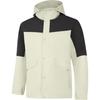 Spliced Zipper Hooded Comfortable Breathable Sports Windbreaker Men Outerwear Ceramic-Secret Obsidian-Gray AFDUA13-3