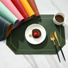 Double-Layer Table Mat Set Non-Slip Bowl Pad Coaster Set Washable PVC Dining Table Placemats Modern Home Decoration Accessories