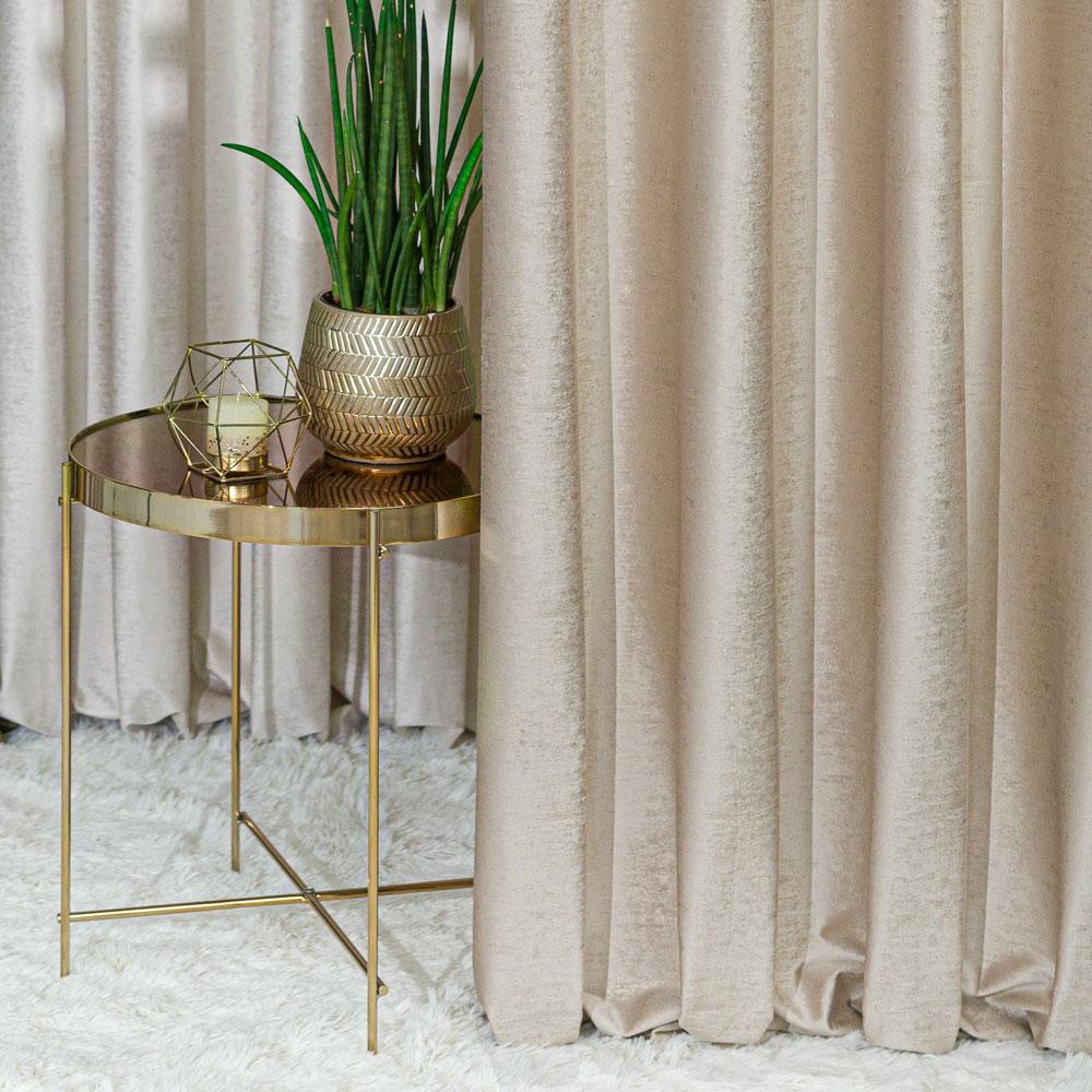 Eleonora - Ready-made curtain with eyelets - 140X250 - with gold