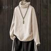 Women Top Stylish Pile Collar Solid Color T Shirts Soft Comfortable Long Sleeve Pullover for Autumn Winter