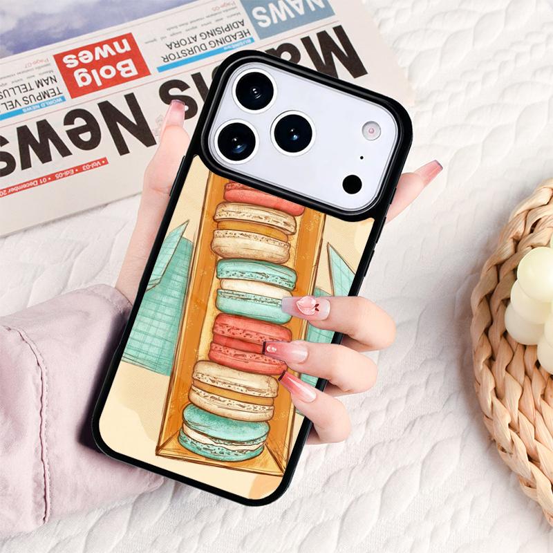 Macarons And Sweets Phone Case For IPhone 17 16e 15 14 13 12 11 Pro Max Air Mini Soft Protective Cover